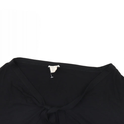 Warehouse Womens Black   Jacket Poncho Size 10