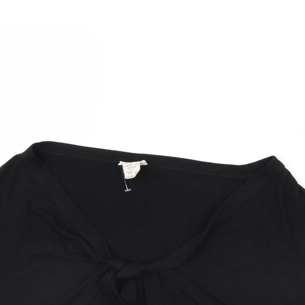Warehouse Womens Black   Jacket Poncho Size 10