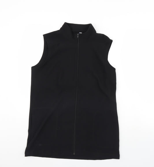 Front view of Classics women’s black jacket, size UK 14