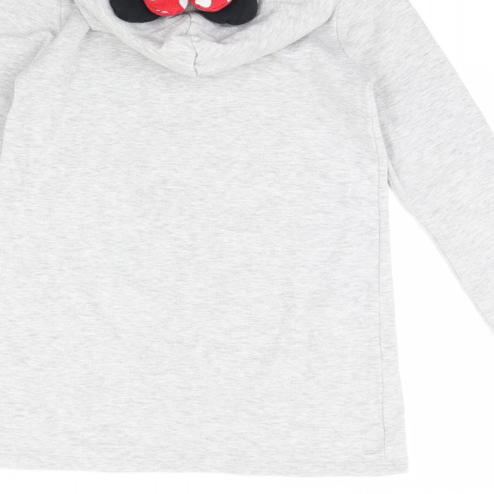 George Girls Grey   Pullover Hoodie Size 10 Years  - Minnie mouse