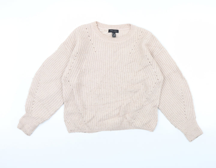 New Look Womens Pink   Pullover Jumper Size S
