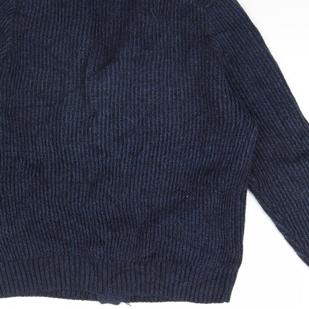 M&S Mens Blue   Cardigan Jumper Size M