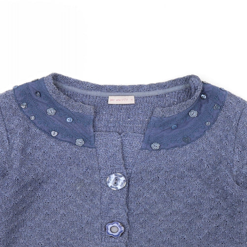 Per Una Womens Blue   Cardigan Jumper Size M