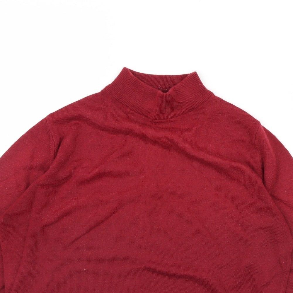 M&S Womens Red   Pullover Jumper Size 10