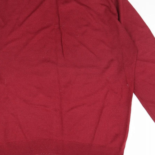 M&S Womens Red   Pullover Jumper Size 10