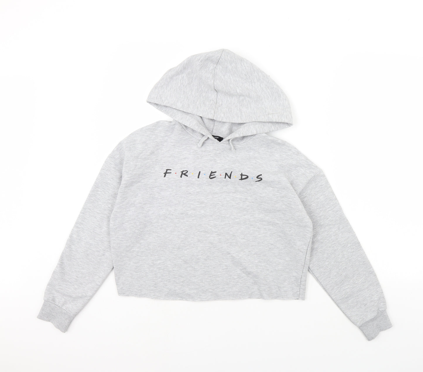 New Look Girls Grey   Pullover Hoodie Size 12 Years  - FRIENDS