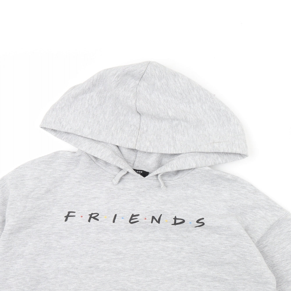 New Look Girls Grey   Pullover Hoodie Size 12 Years  - FRIENDS