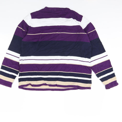 EWM Womens Multicoloured Striped  Pullover Jumper Size L
