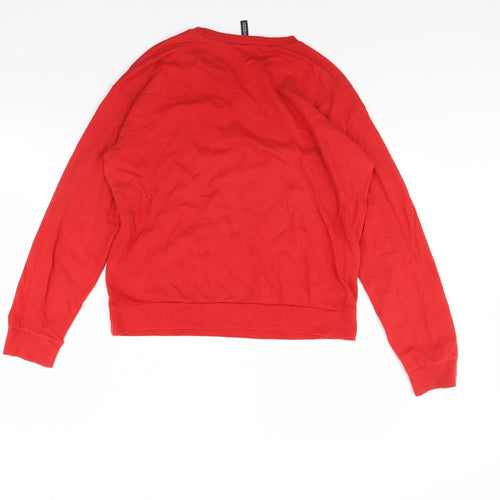 Divided Womens Red   Pullover Jumper Size S