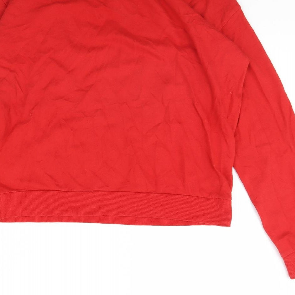Divided Womens Red   Pullover Jumper Size S