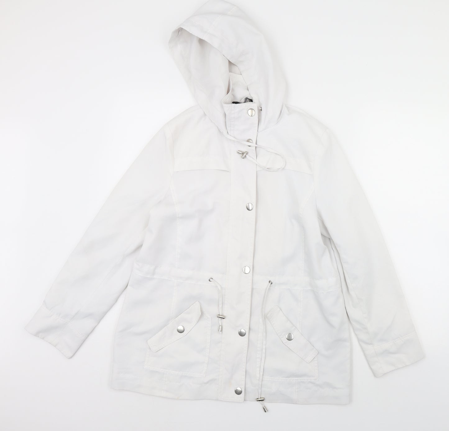 BM  Womens White   Jacket Coat Size 10
