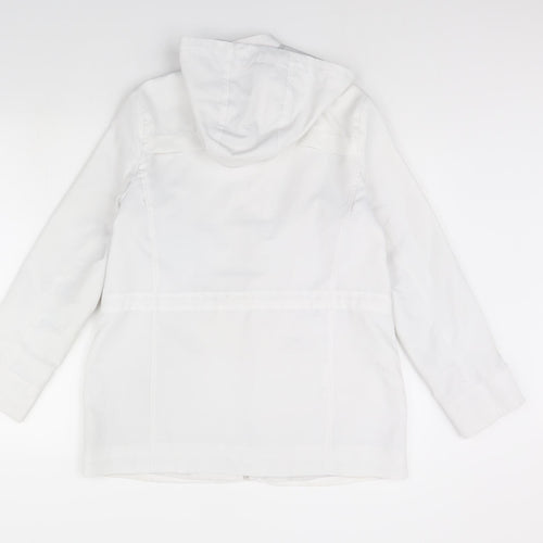BM  Womens White   Jacket Coat Size 10