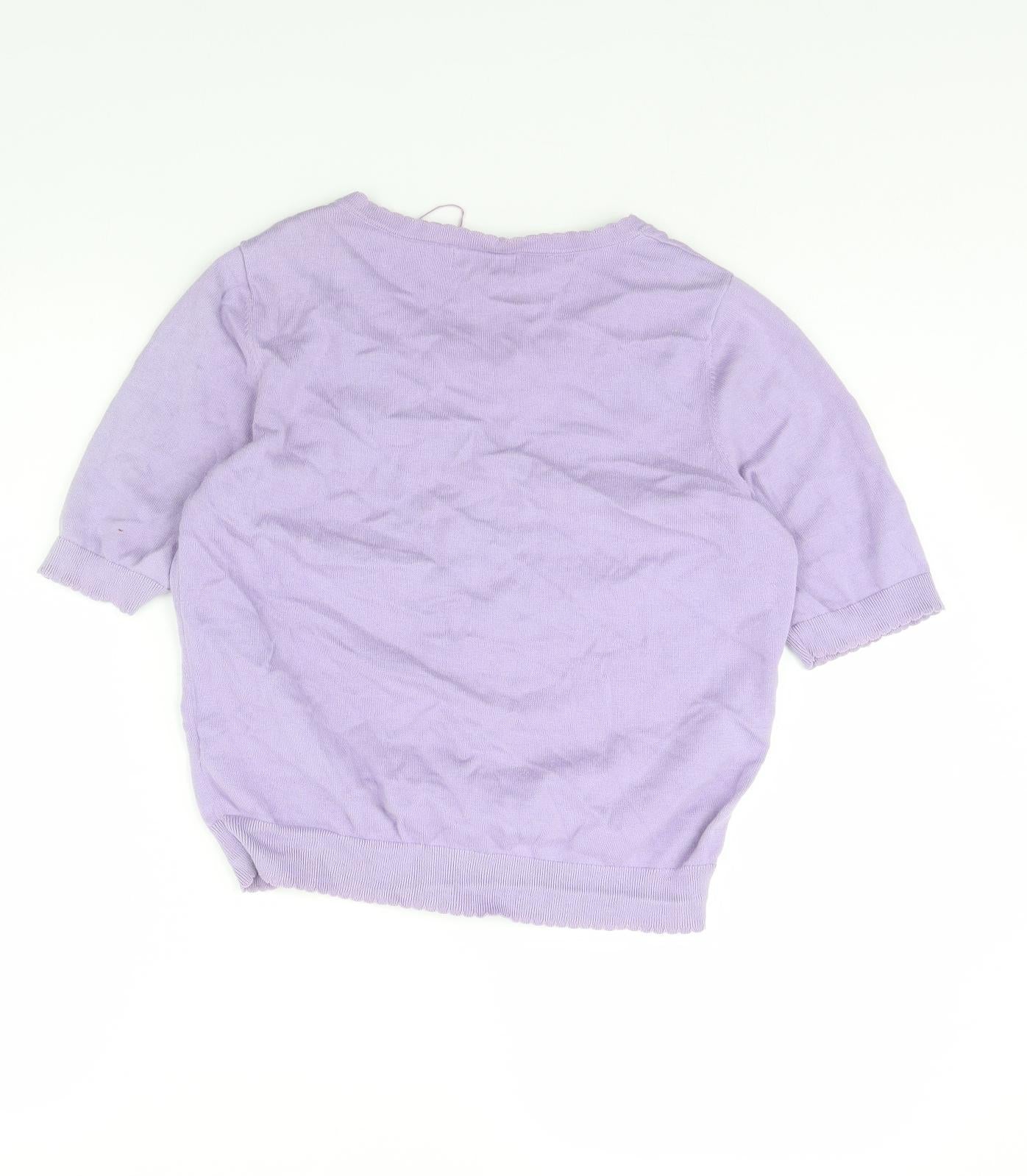 Monsoon Womens Purple   Cardigan Jumper Size M