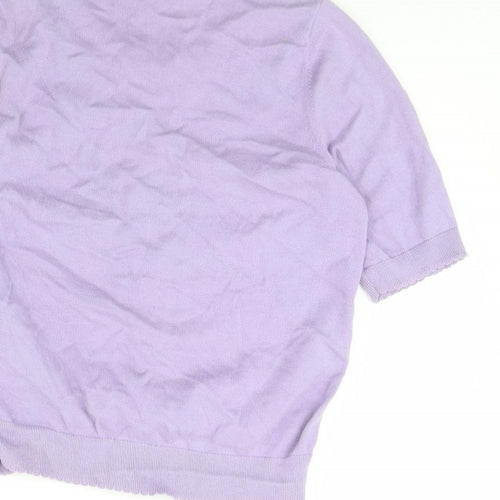 Monsoon Womens Purple   Cardigan Jumper Size M