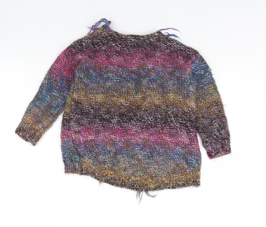 Back view of Next girls’ multicoloured jacket coatigan, size 5, years