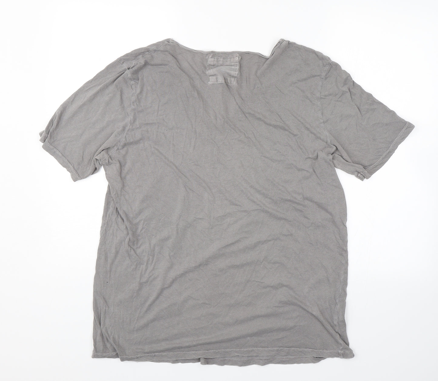 AllSaints Mens Grey    T-Shirt Size XL