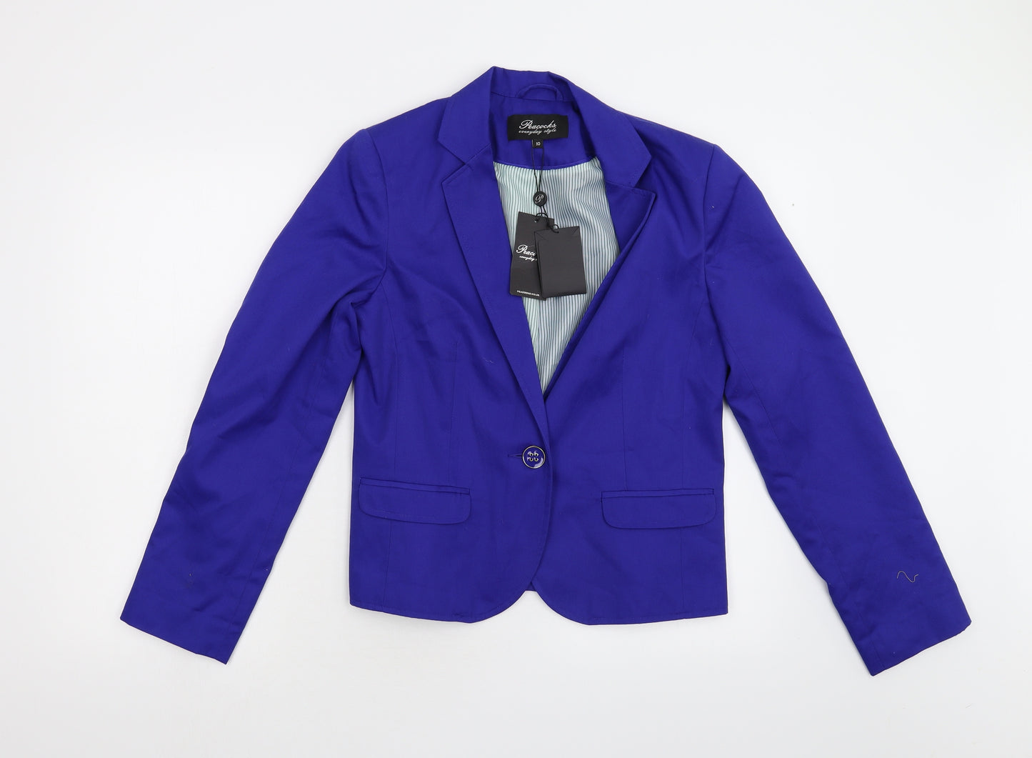 Peacocks Womens Blue   Jacket Blazer Size 10