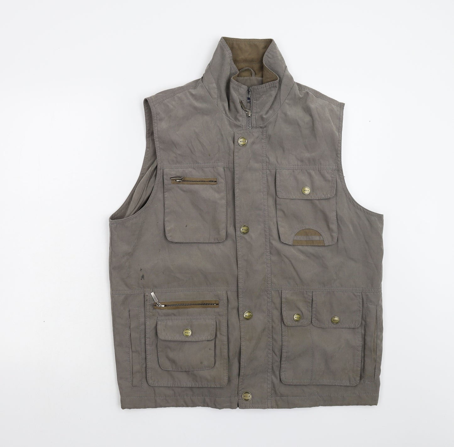 Mode Mille Mens Grey   Gilet Waistcoat Size S