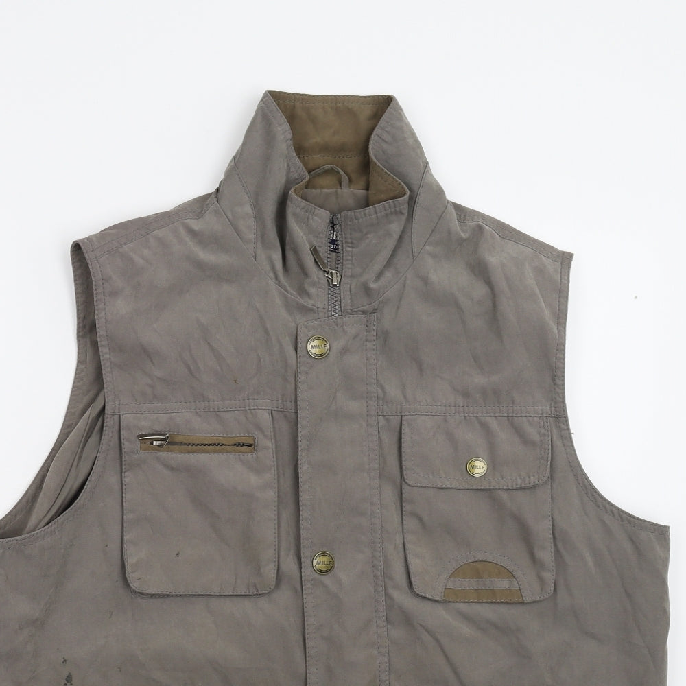 Mode Mille Mens Grey   Gilet Waistcoat Size S