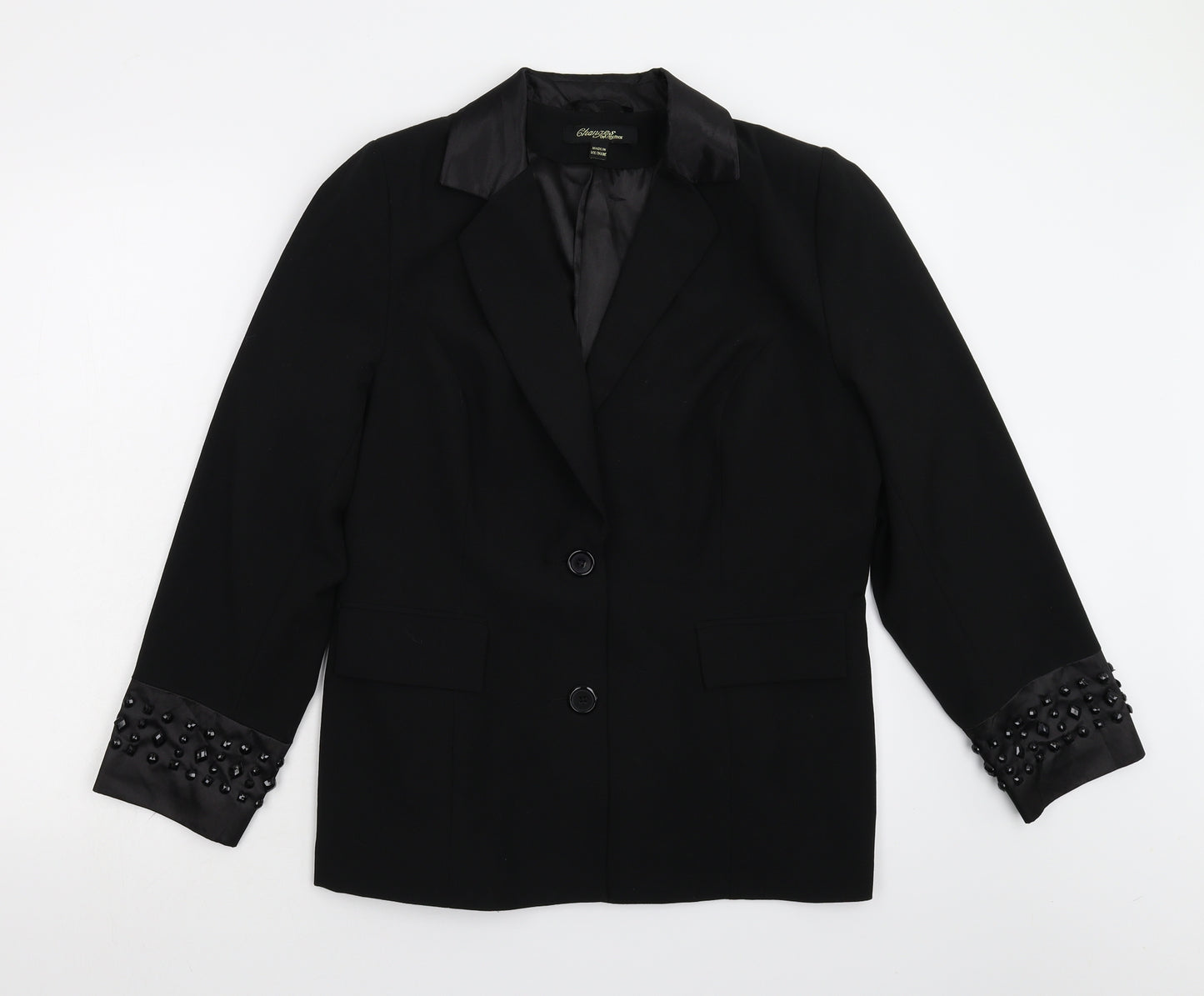 Changes Womens Black   Jacket Blazer Size 16