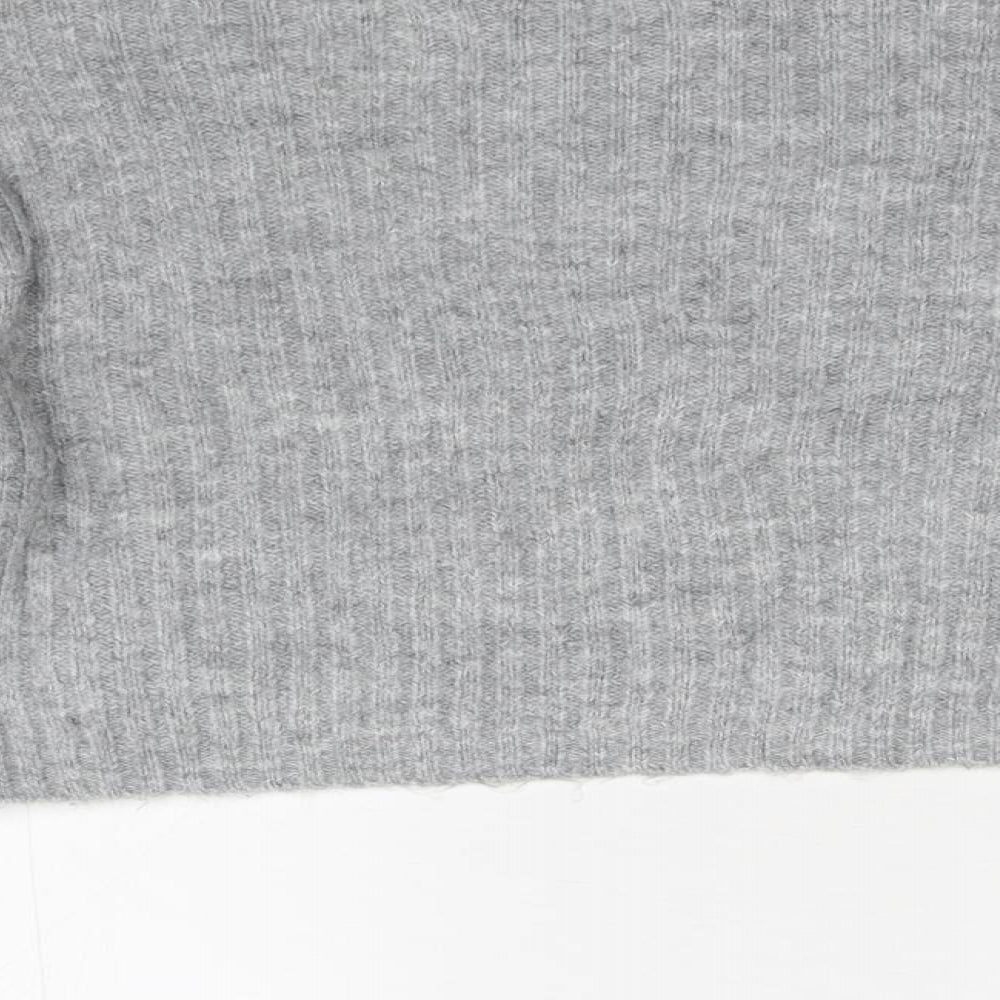915 Girls Grey  Knit Pullover Jumper Size 9 Years