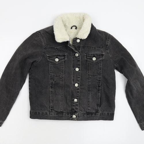 Topshop Womens Black   Jacket  Size 8