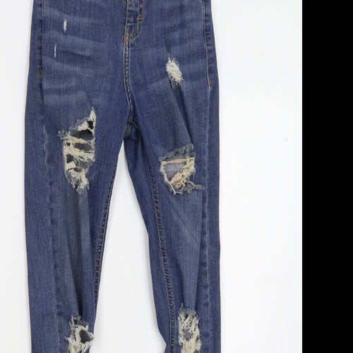 Topshop Womens Blue  Denim Skinny Jeans Size 26 L32 in