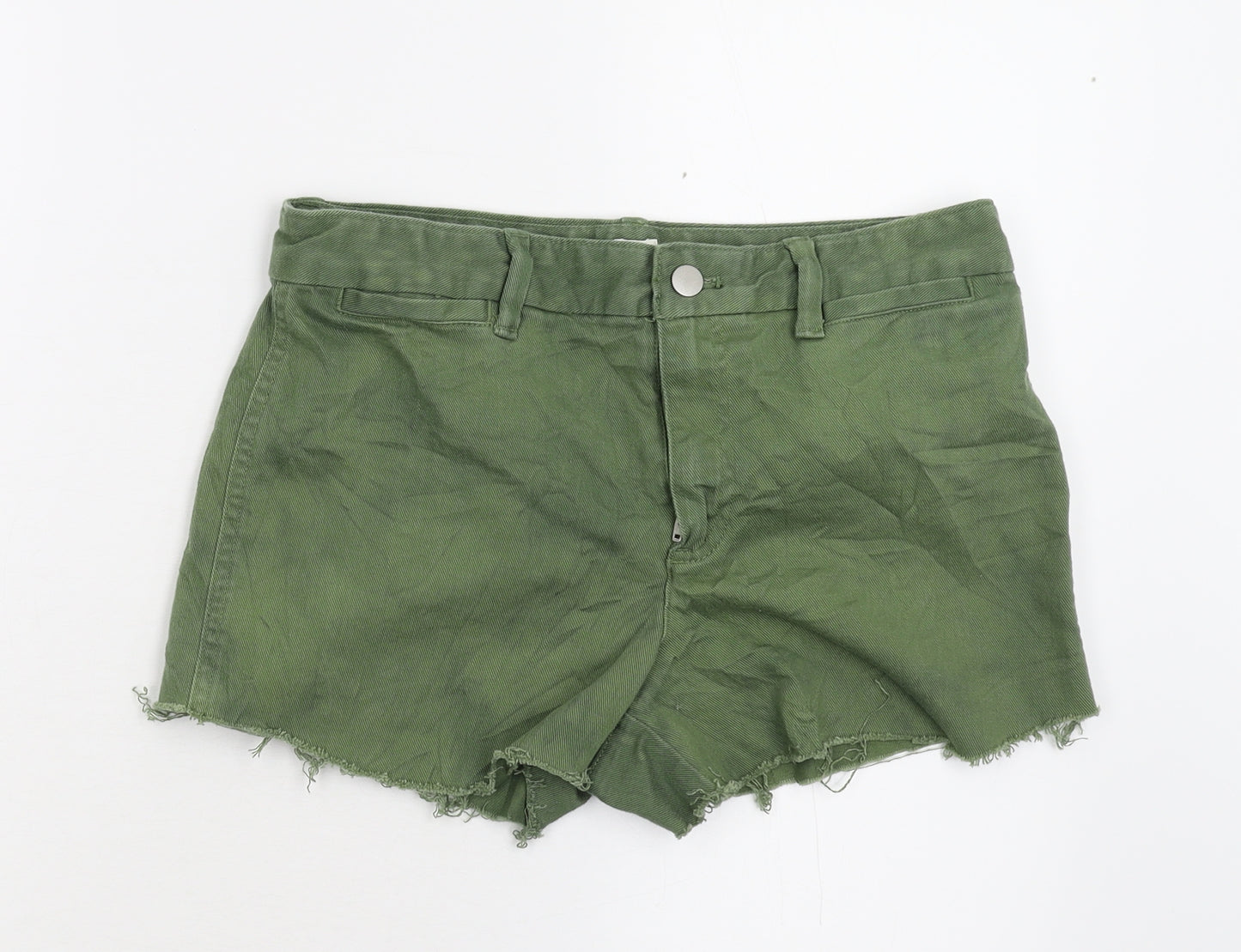 Gap Womens Green  Denim Hot Pants Shorts Size 10