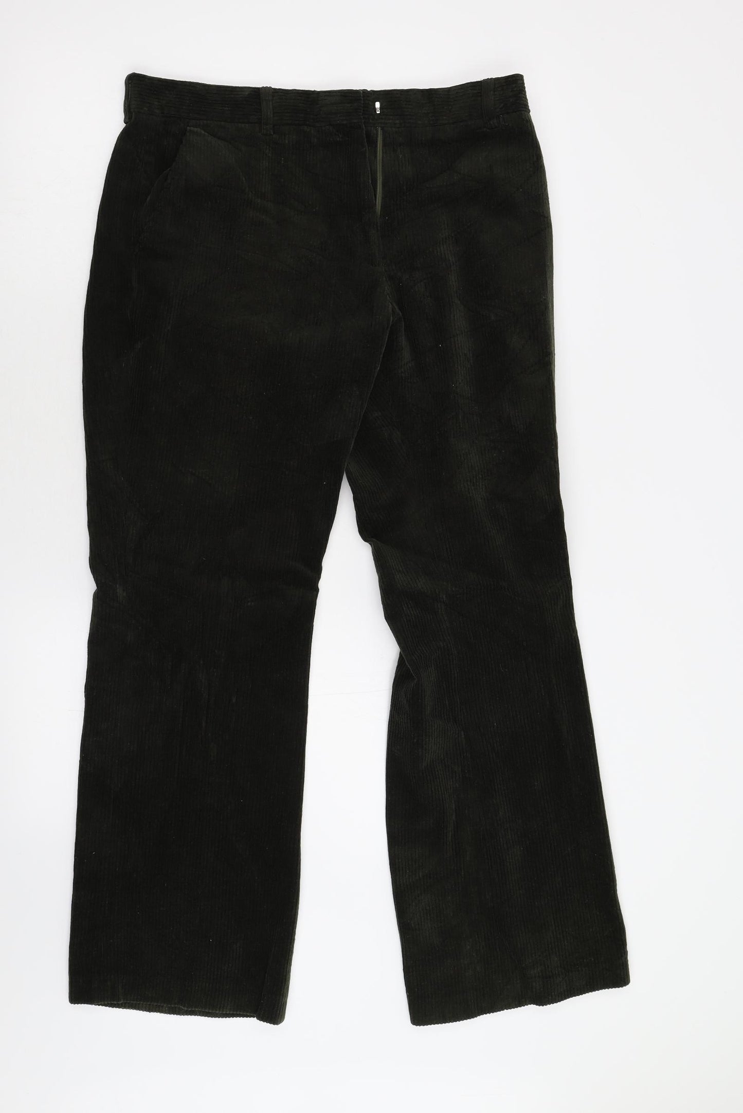 Hoggs of Fife Womens Green  Corduroy Trousers  Size 16 L29 in