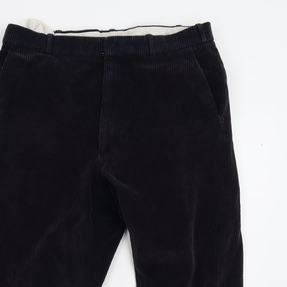Christopher Davies Mens Blue  Corduroy Trousers  Size 36  - Country Breeches
