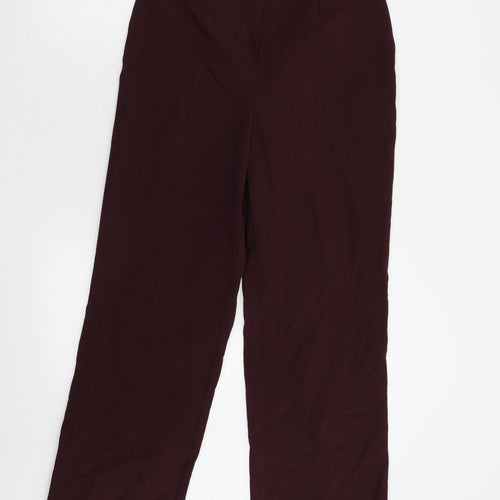 M&S Womens Red   Trousers  Size 10 L29 in