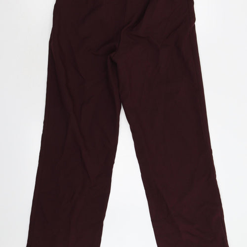 M&S Womens Red   Trousers  Size 10 L29 in