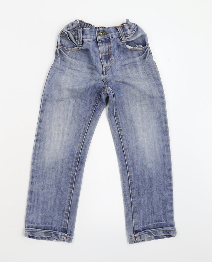M&Co Girls Blue   Straight Jeans Size 6-7 Years