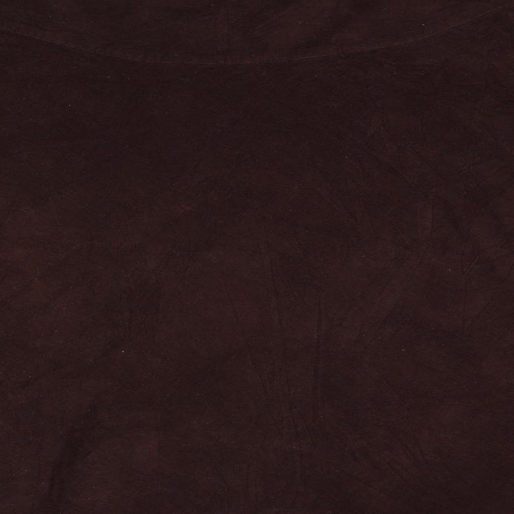 CKM Womens Brown  Corduroy Flare Skirt Size L
