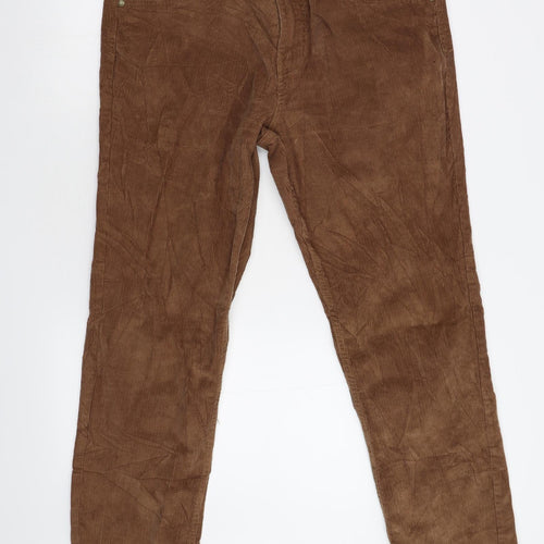 Avenue Mens Brown  Corduroy Trousers  Size 38 L32 in