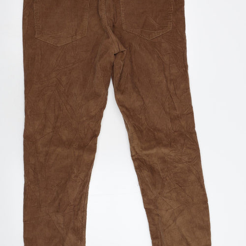 Avenue Mens Brown  Corduroy Trousers  Size 38 L32 in