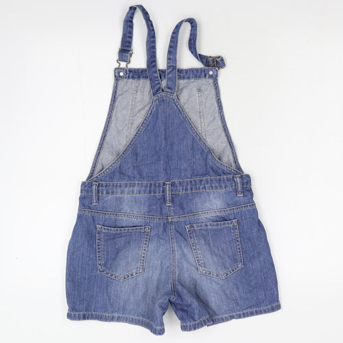 NEXT Girls Blue  Damask Dungarees Trousers Size 13 Years