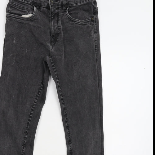 Preworn Womens Black  Denim Skinny Jeans Size 10 L26 in