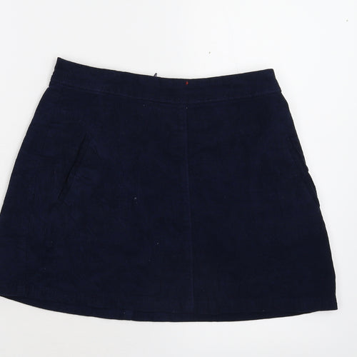 Cooperative Womens Blue  Corduroy Mini Skirt Size S