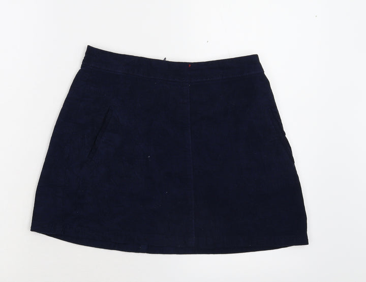 Cooperative Womens Blue  Corduroy Mini Skirt Size S