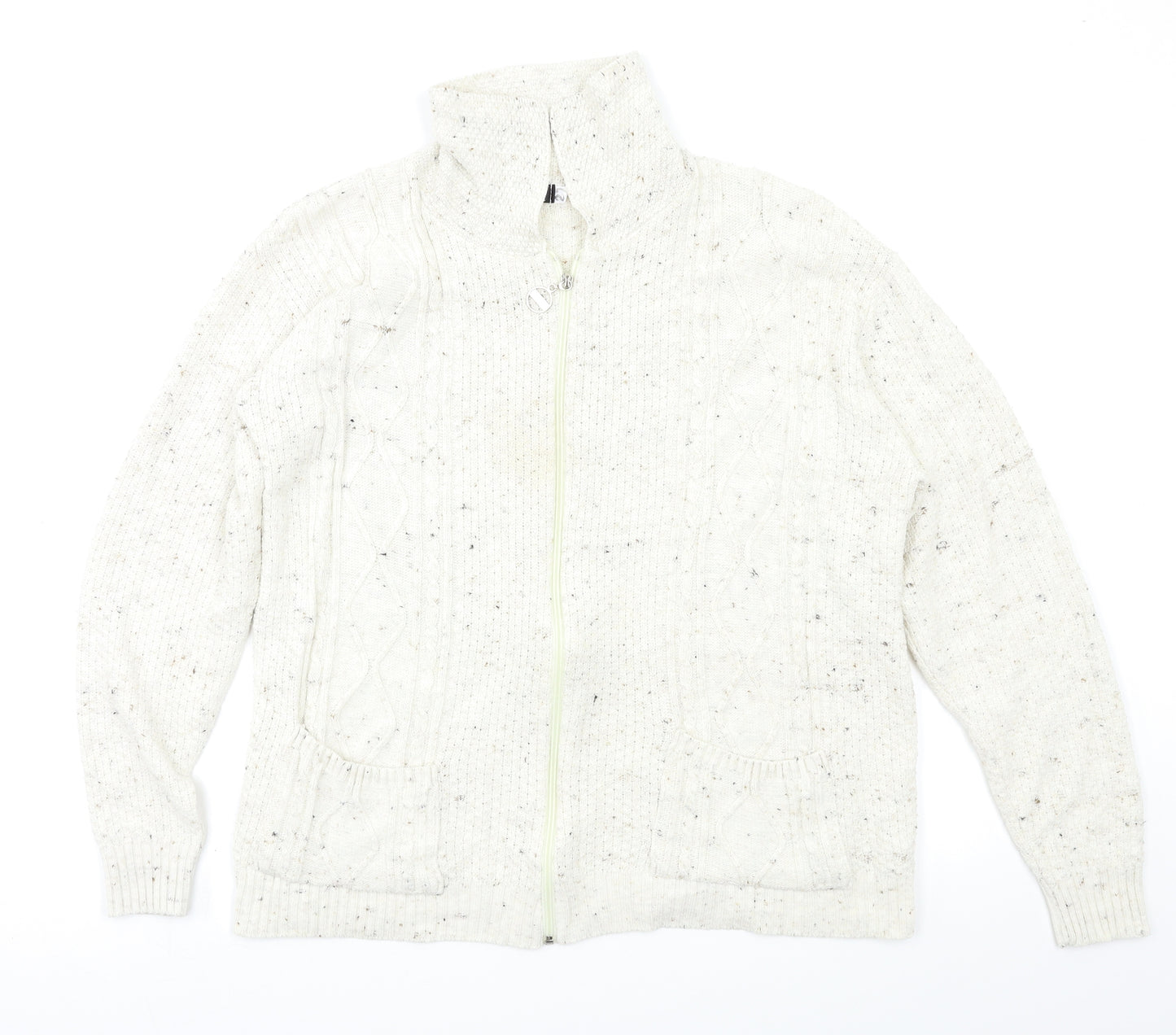 Blush Womens Ivory   Cardigan Jumper Size L