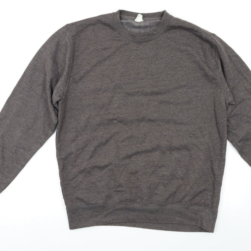 Just Hoods` Mens Grey   Pullover Sweatshirt Size S