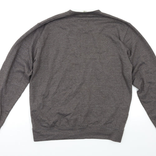 Just Hoods` Mens Grey   Pullover Sweatshirt Size S