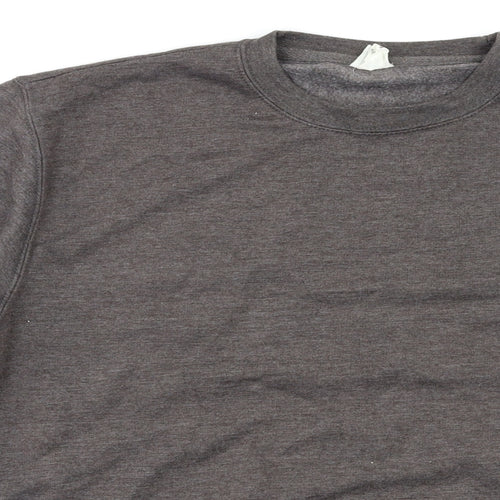 Just Hoods` Mens Grey   Pullover Sweatshirt Size S