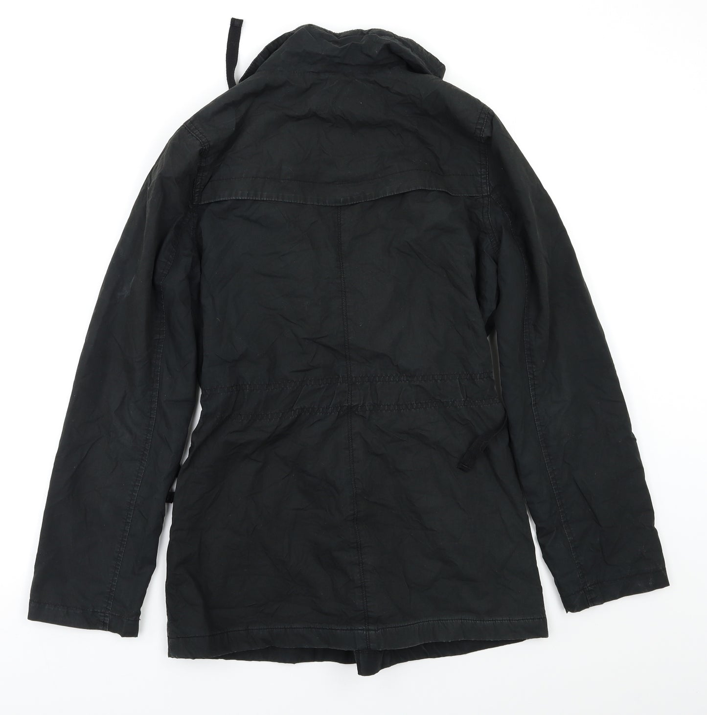 Authentic Womens Black   Parka Jacket Size 10