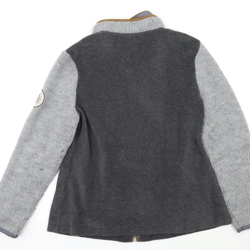 B.C. Best Connections Mens Grey   Full Zip Sweatshirt Size M