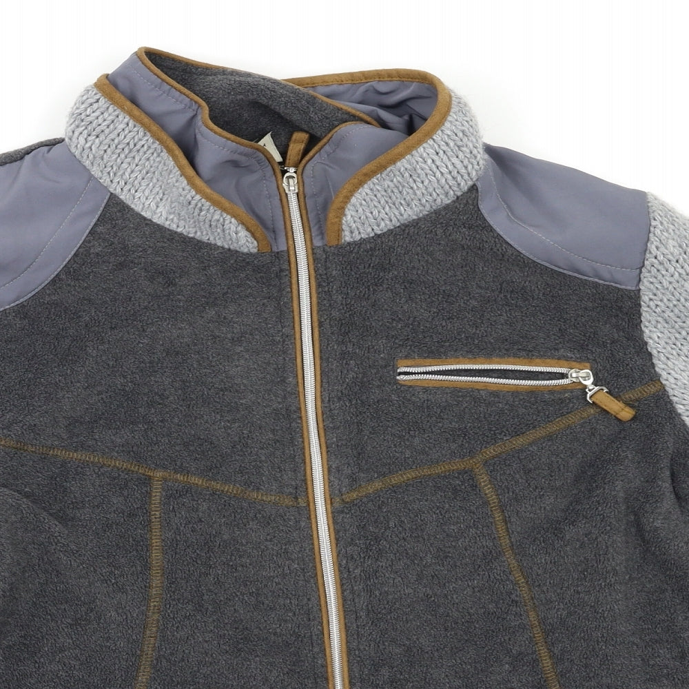 B.C. Best Connections Mens Grey   Full Zip Sweatshirt Size M