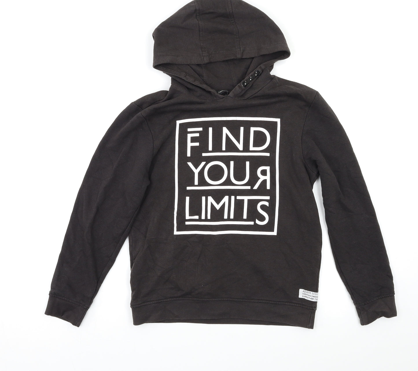 George Boys Black   Pullover Hoodie Size 10 Years