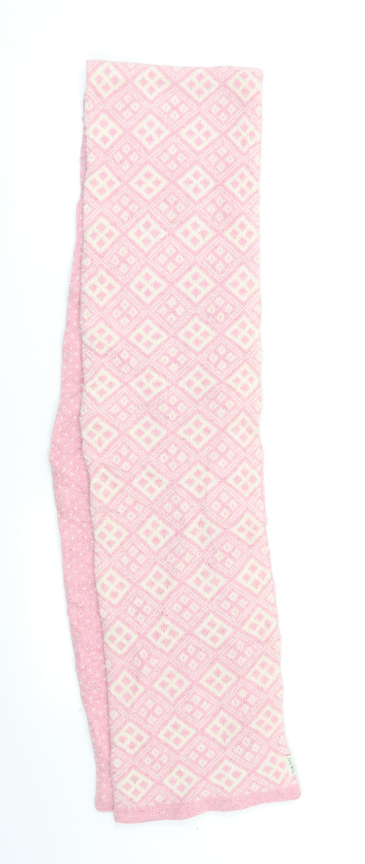 Jack Wills Womens Pink Geometric Scarf