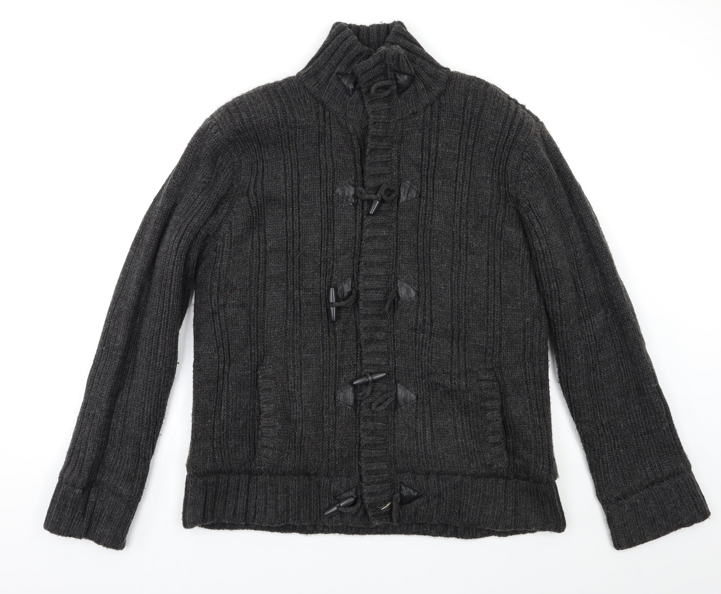 George Mens Grey   Cardigan Jumper Size M